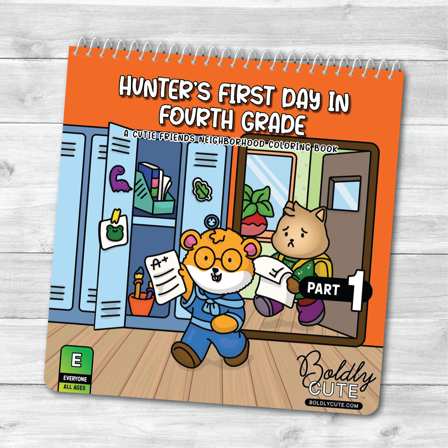 Hunter's First Day in Fourth Grade, Part 1 Coloring Book